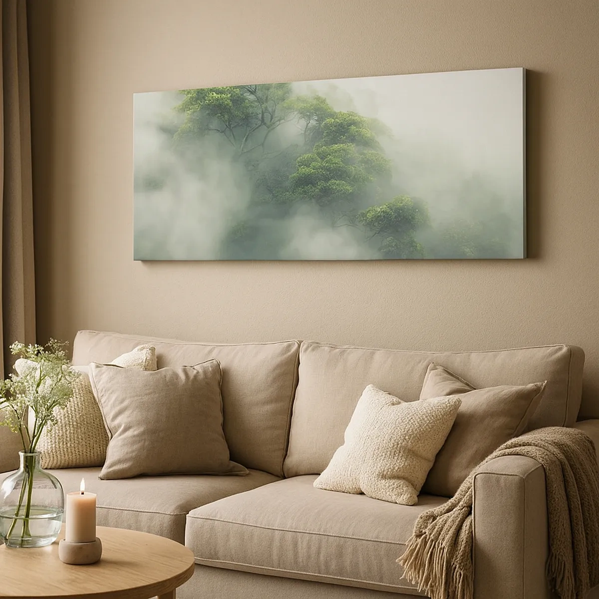 Impression sur toile - Image sur toile - Enveloppé de brouillard - 30x30 cm