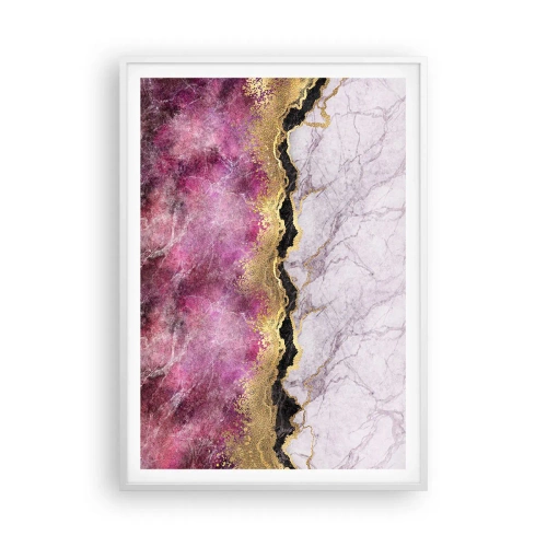 Affiche dans un cadre blanc - Poster - À la frontière - 70x100 cm