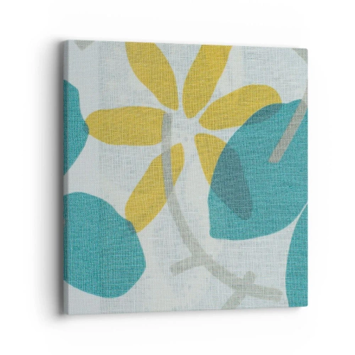 Impression sur toile - Image sur toile - Wśród lazurowych liści - 40x40 cm