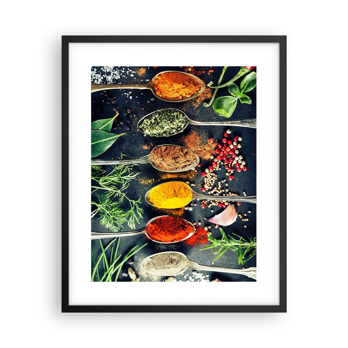 Affiche dans un cadre noir - Poster - Magie culinaire - 40x50 cm