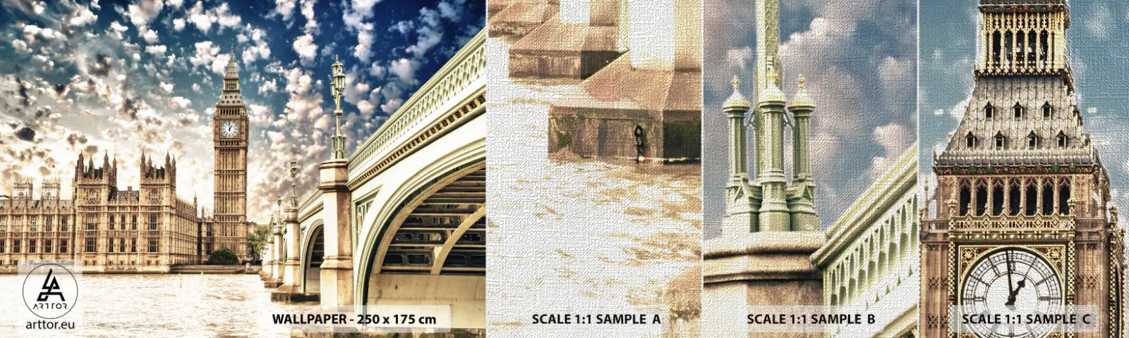 Échantillon de Papier Peint Premium Canvas - Nuages