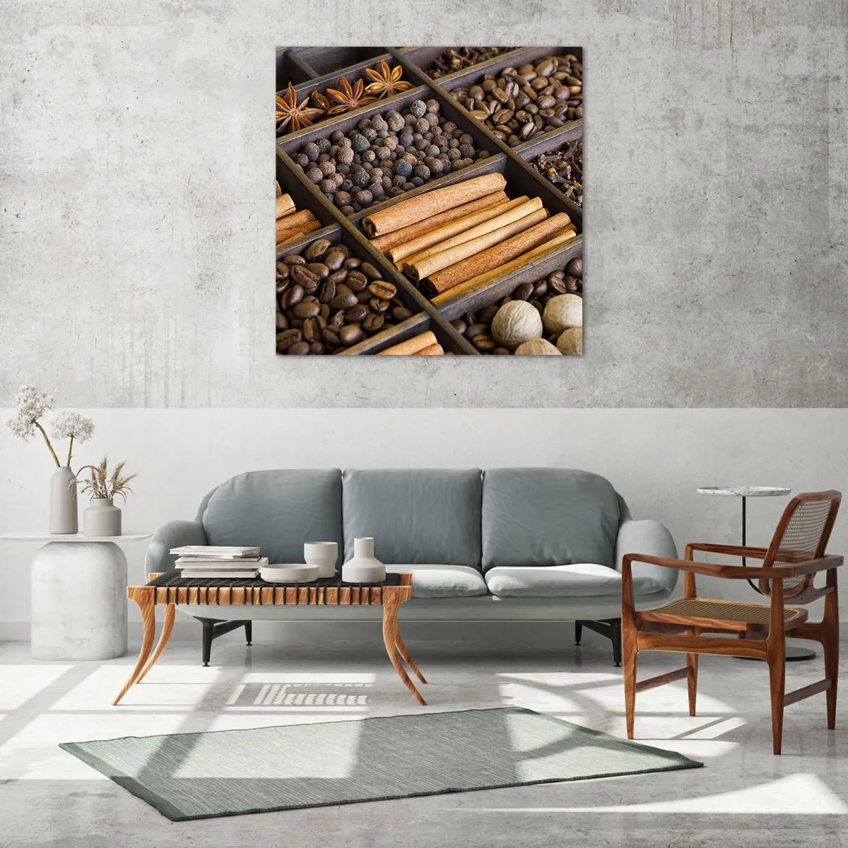 Impression sur verre - Image sur verre - Trésor d'arômes - 40x40 cm