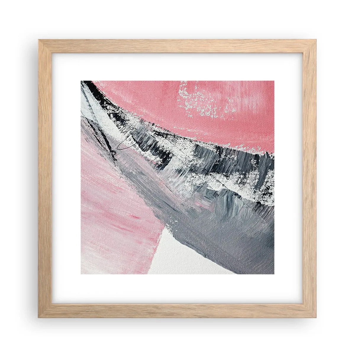 Affiche dans un chêne clair - Poster - Composition assortie - 30x30 cm