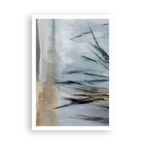 Affiche - Poster - Champs d'hiver - 70x100 cm