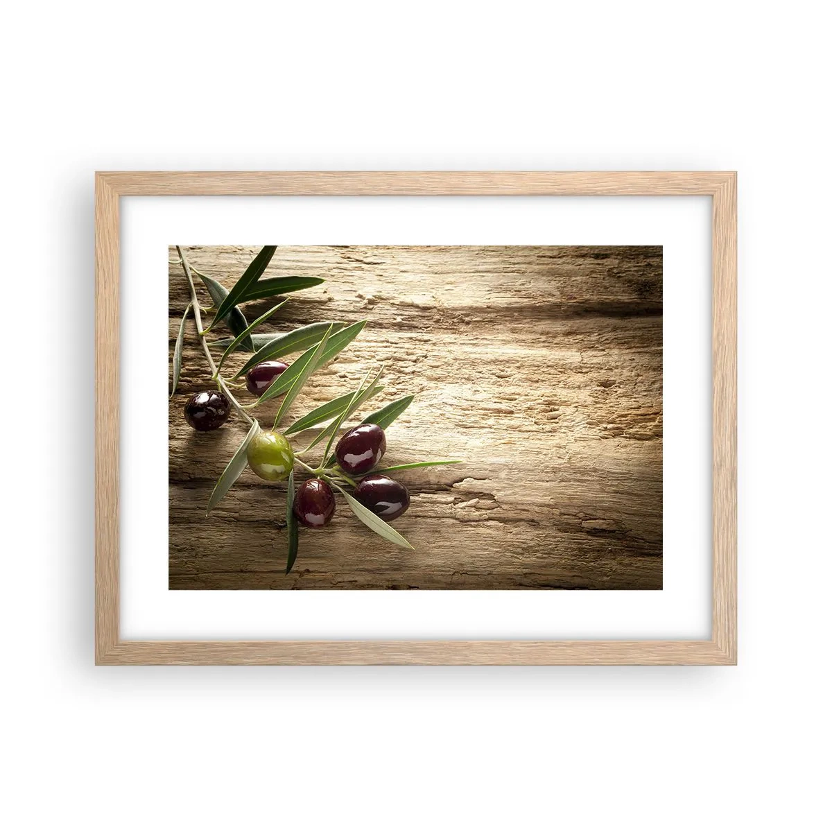 Affiche dans un chêne clair - Poster - Directement de la nature - 40x30 cm