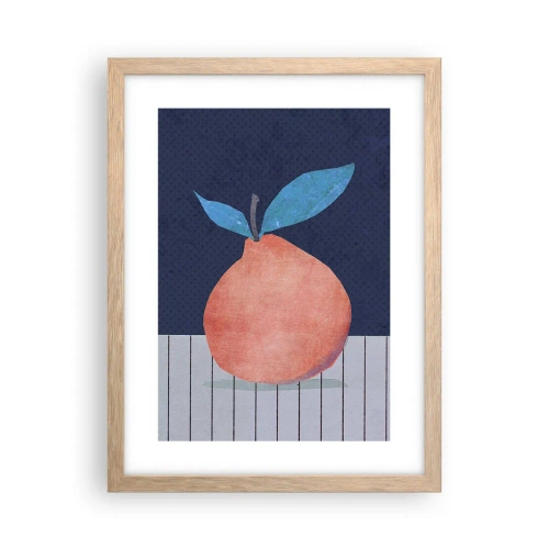 Affiche dans un chêne clair - Poster - Convexité et plan - 30x40 cm