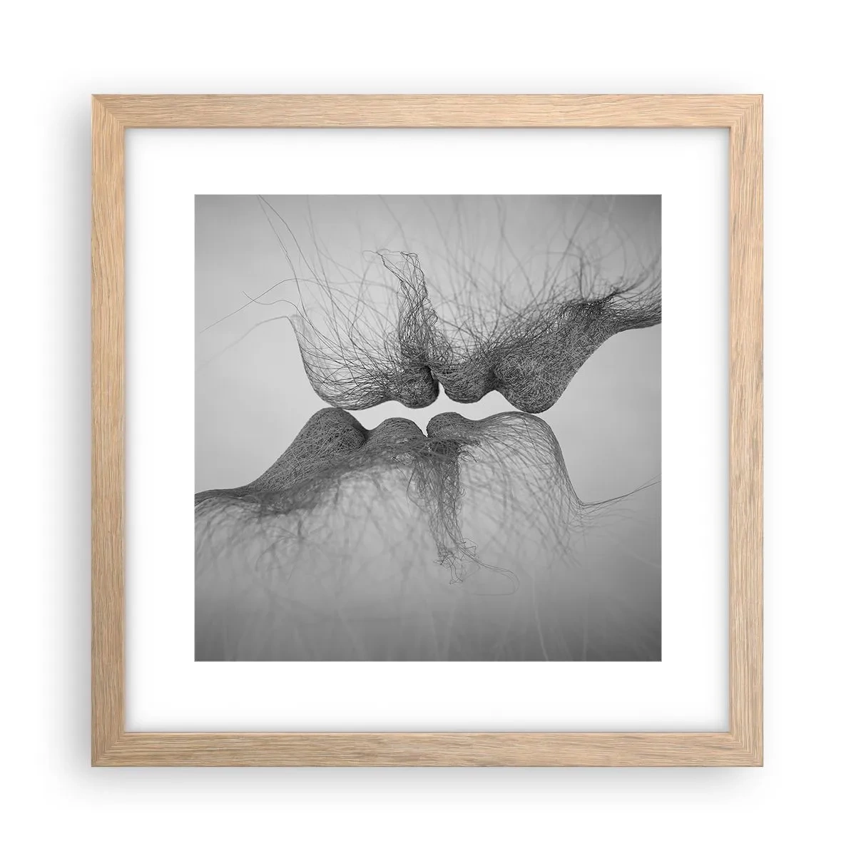 Affiche dans un chêne clair - Poster - La bise du vent - 30x30 cm