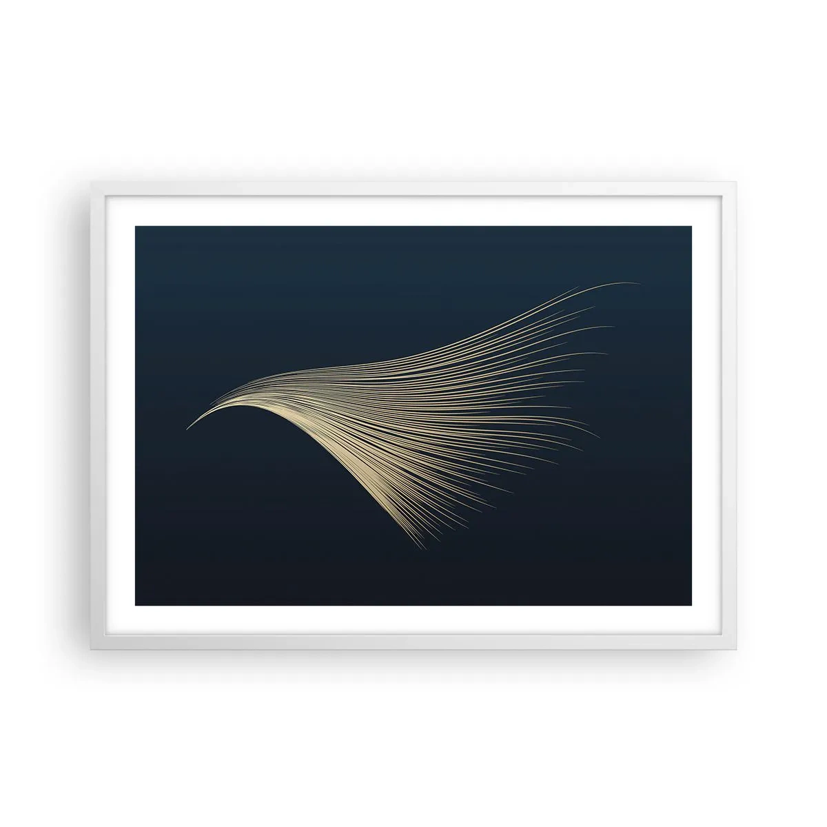Affiche dans un cadre blanc - Poster - Comme les cheveux d'un ange - 70x50 cm