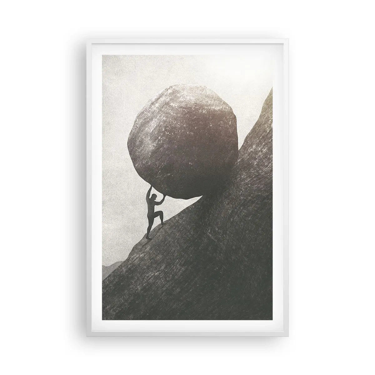 Affiche dans un cadre blanc - Poster - Je crois contre tout espoir - 61x91 cm