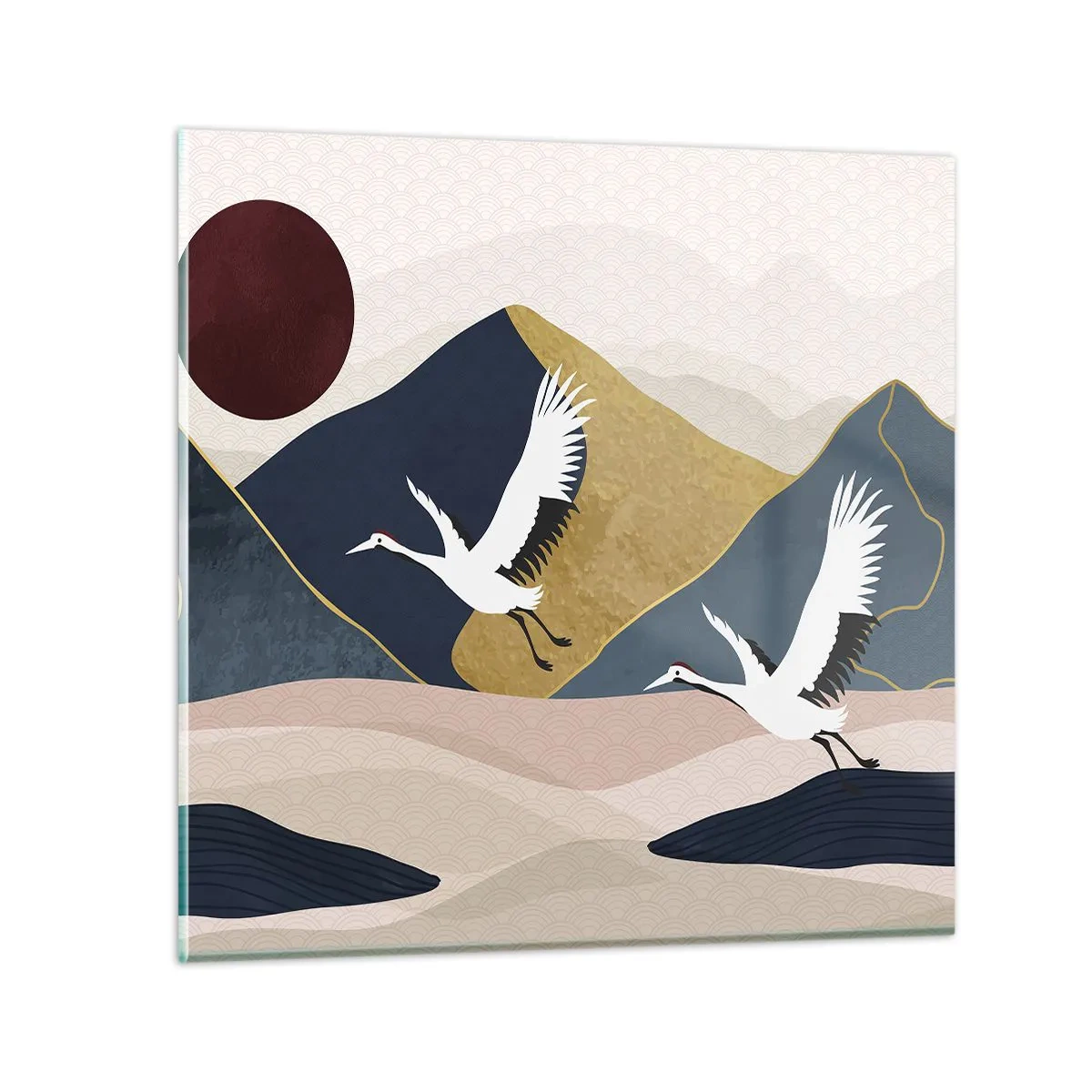 Impression sur verre - Image sur verre - Encore une fois, la journée s'est ÉCOULÉE - 60x60 cm