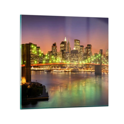 Impression sur verre - Image sur verre - Ici la lumière ne s'éteint jamais - 40x40 cm