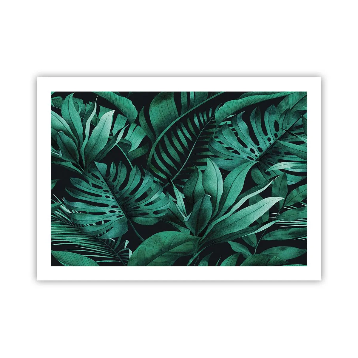Affiche - Poster - Profondeur du vert tropical - 70x50 cm