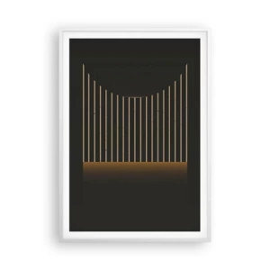 Affiche dans un cadre blanc - Poster - Explorez les ténèbres - 70x100 cm