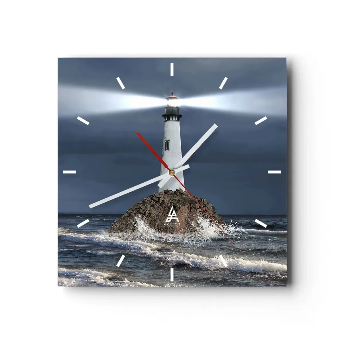 Horloge murale - Pendule murale - I… i… ici ! - 40x40 cm
