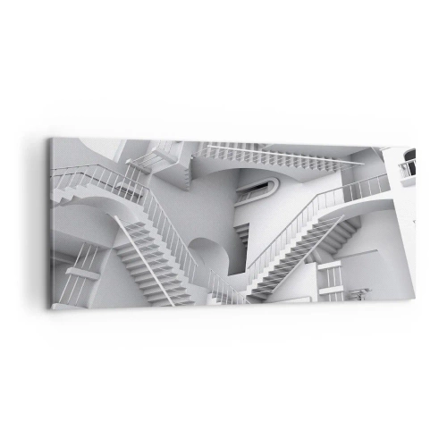 Impression sur toile - Image sur toile - Paradoxes spatiaux - 100x40 cm