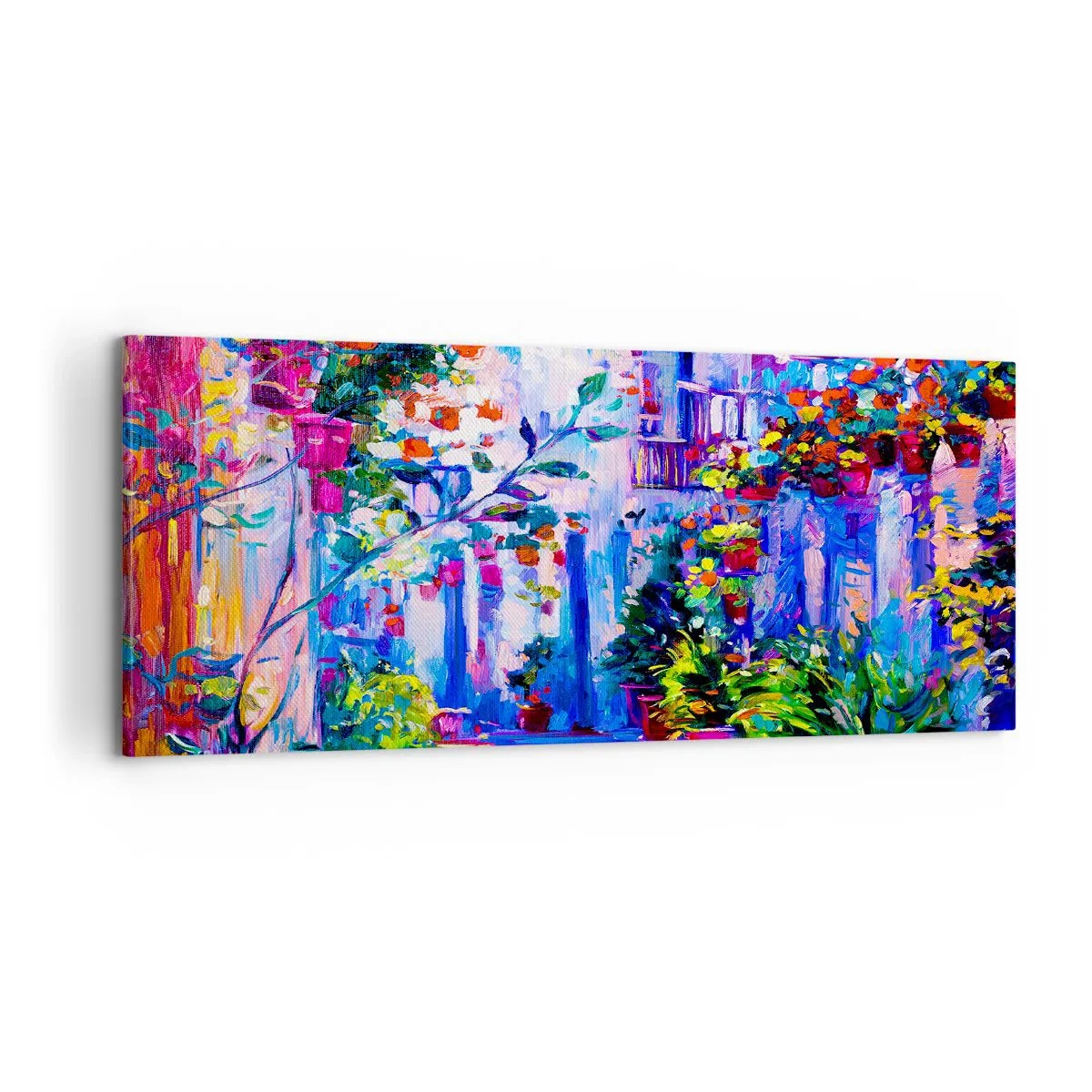 Impression sur toile - Image sur toile - Impression - une rue italienne - 100x40 cm