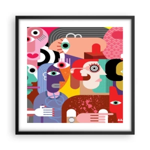 Affiche dans un cadre noir - Poster - Nous par M. Picasso - 50x50 cm