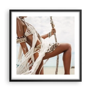 Affiche dans un cadre noir - Poster - Prêtresse du soleil - 50x50 cm