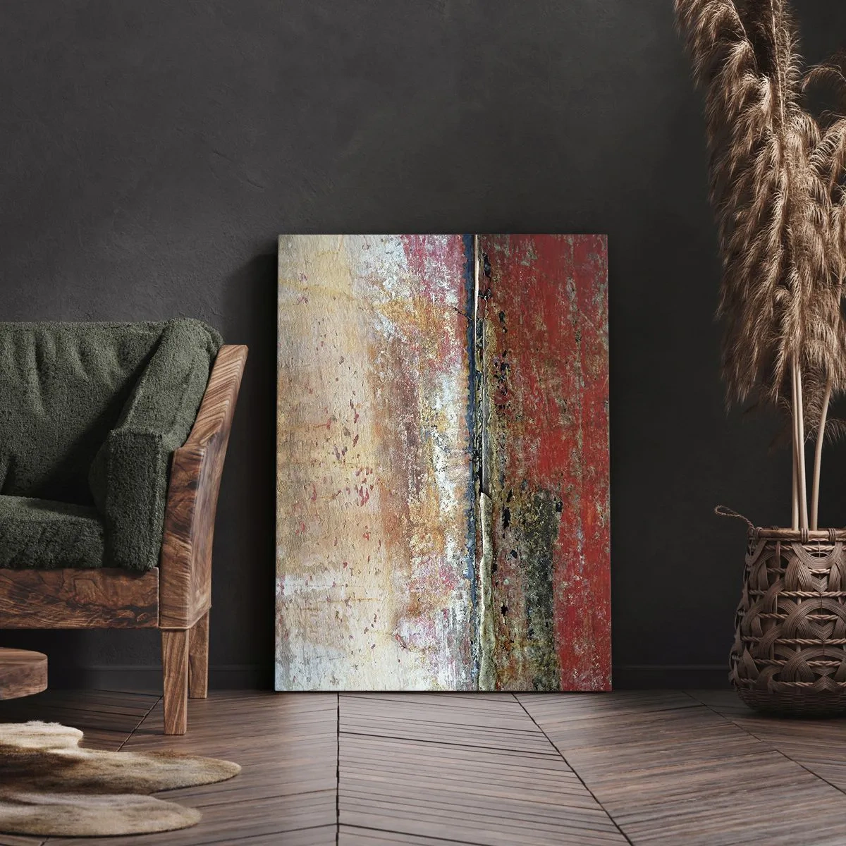 Impression sur toile - Image sur toile - Une composition abstraite inspirée de la mer et de la nature. - 70x100cm - C'est peut-être la mer - Décoration murale moderne pour le salon et la chambre ARTTOR