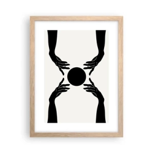 Affiche dans un chêne clair - Poster - Signe secret - 30x40 cm