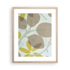 Affiche dans un chêne clair - Poster - Composition en plein soleil - 40x50 cm