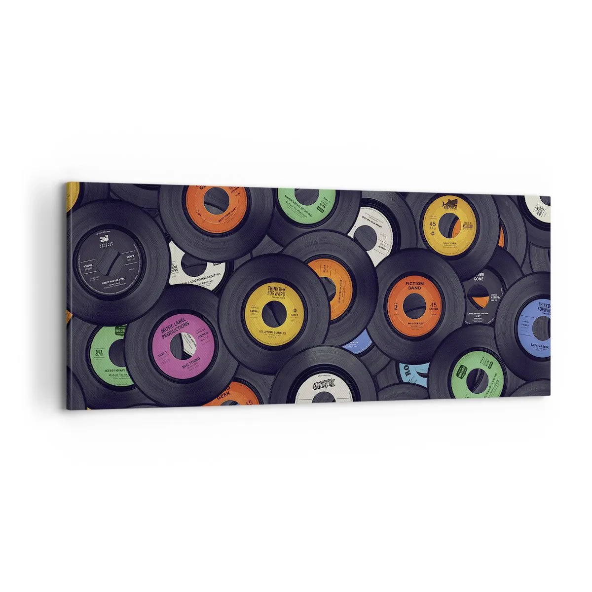 Impression sur toile - Image sur toile - Couleurs des classiques - 100x40 cm