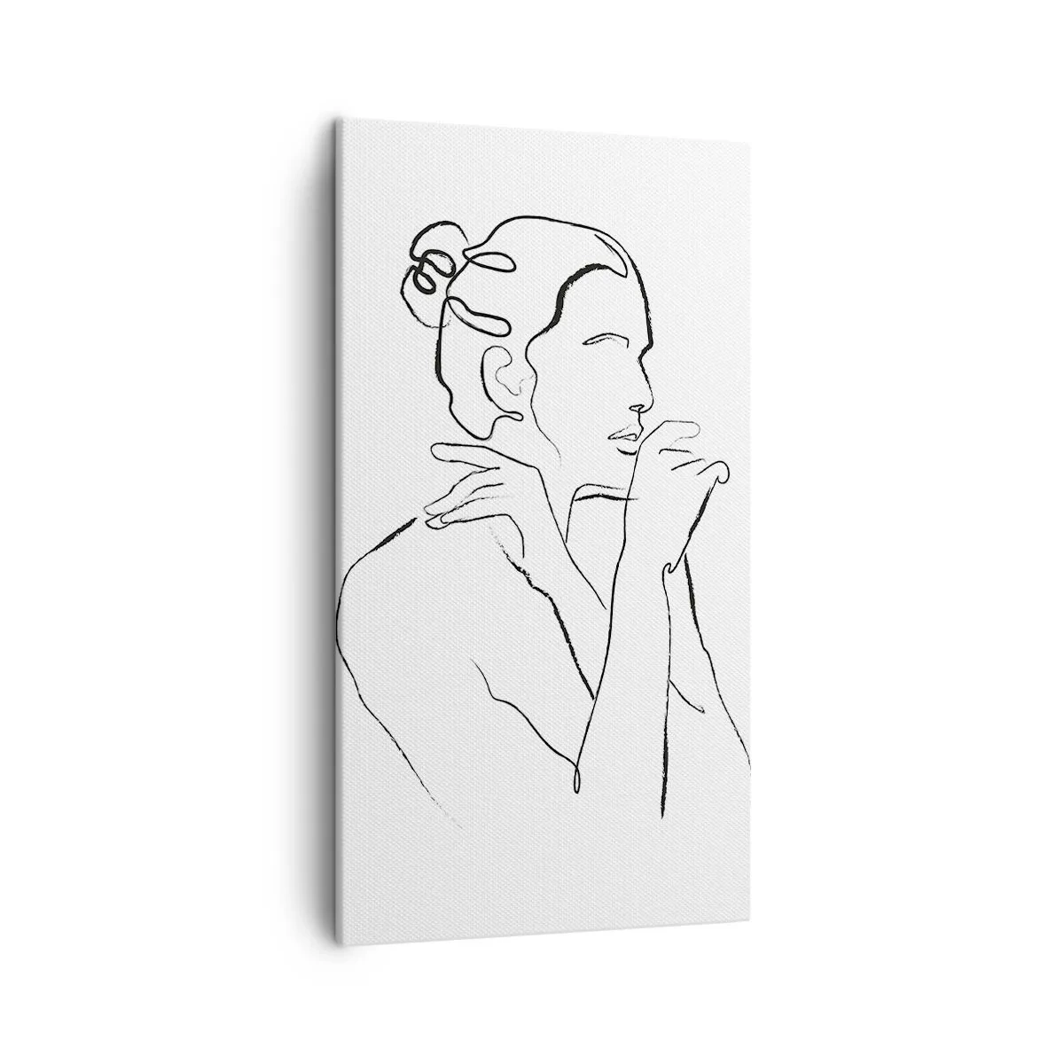 Impression sur toile - Image sur toile - Nu : un mystère sensuel - 45x80 cm