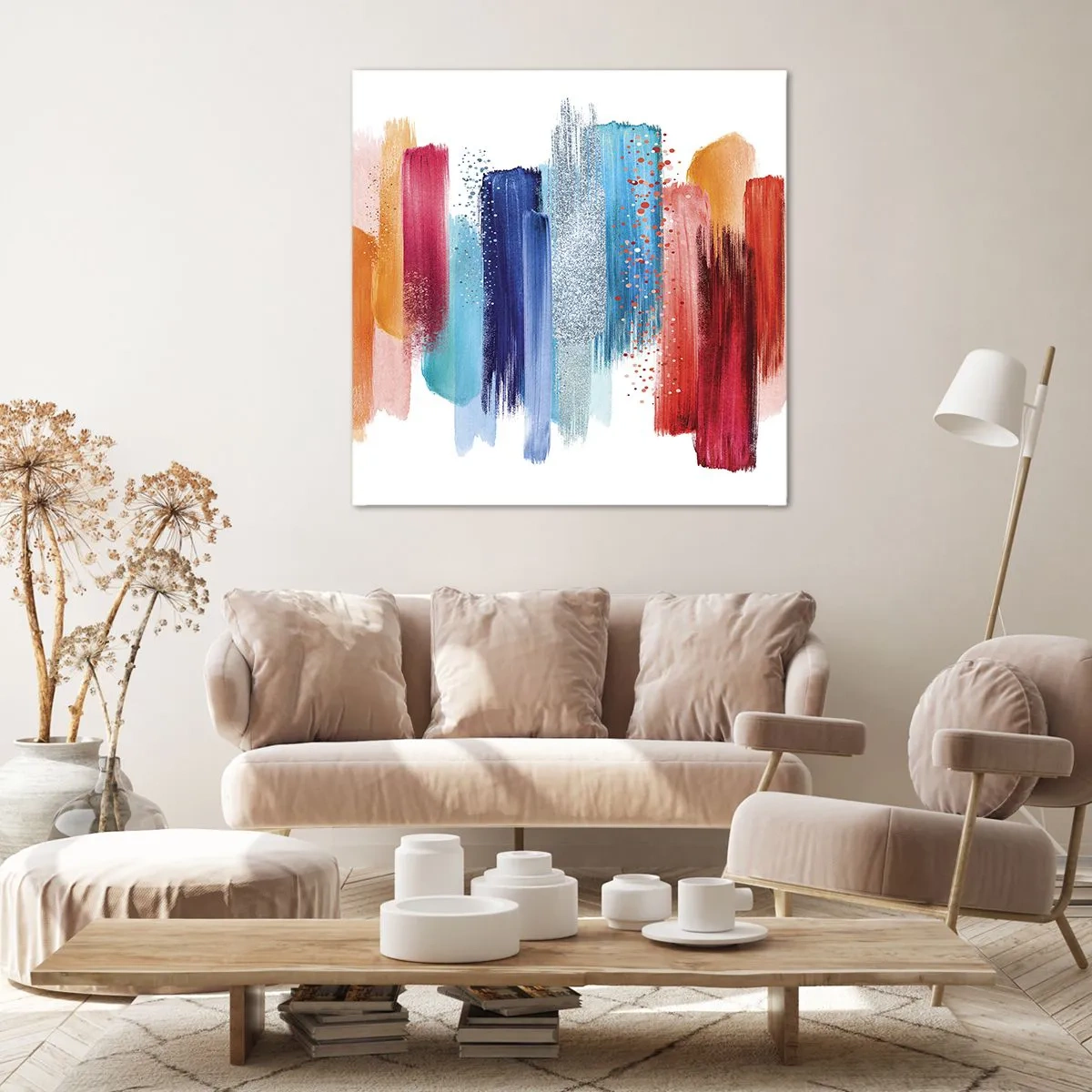 Impression sur toile - Image sur toile - En haut et en bas - 30x30 cm