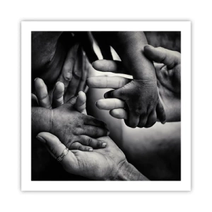 Affiche - Poster - Être humain - 60x60 cm