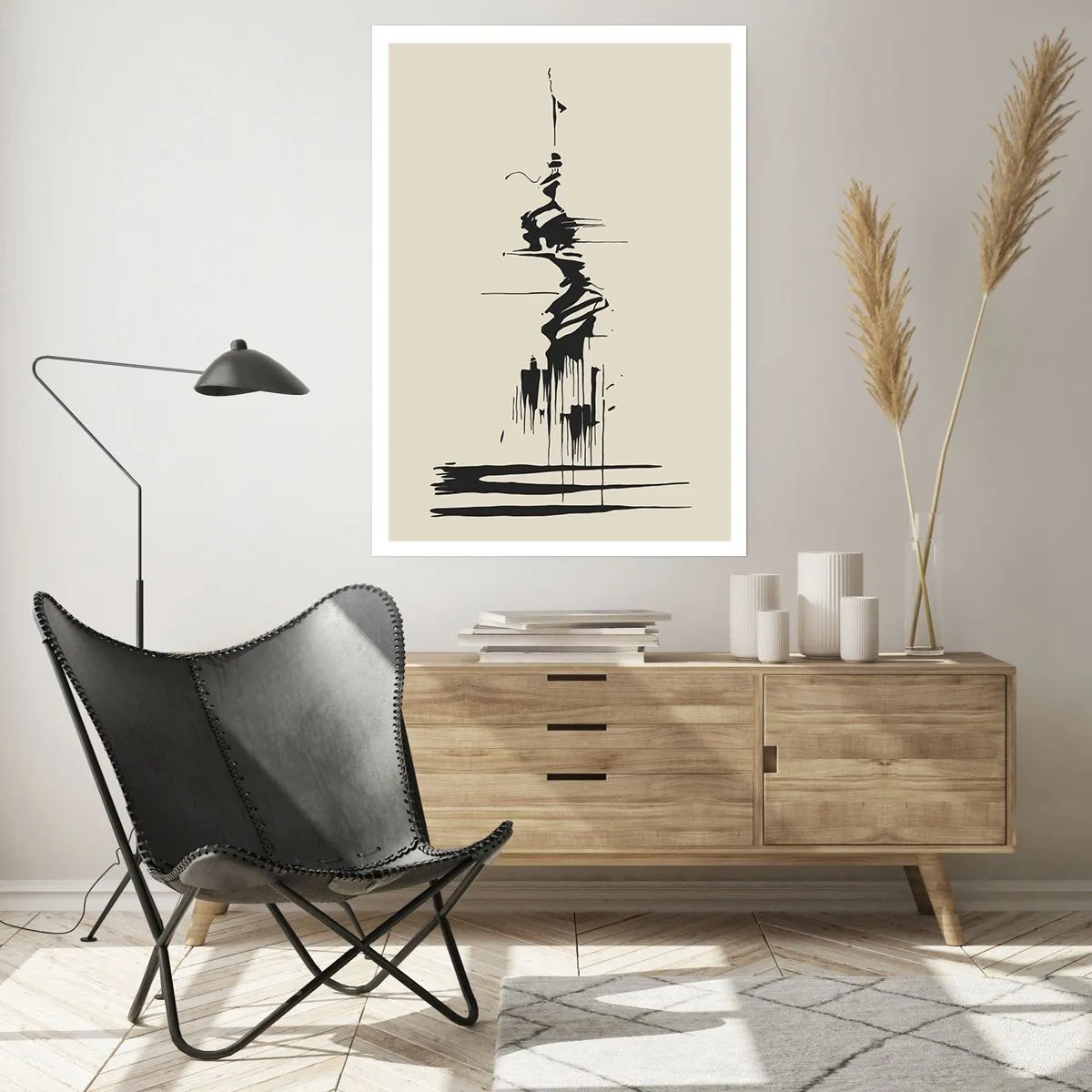 Affiche - Poster - Abstraction hâtive - 70x100 cm