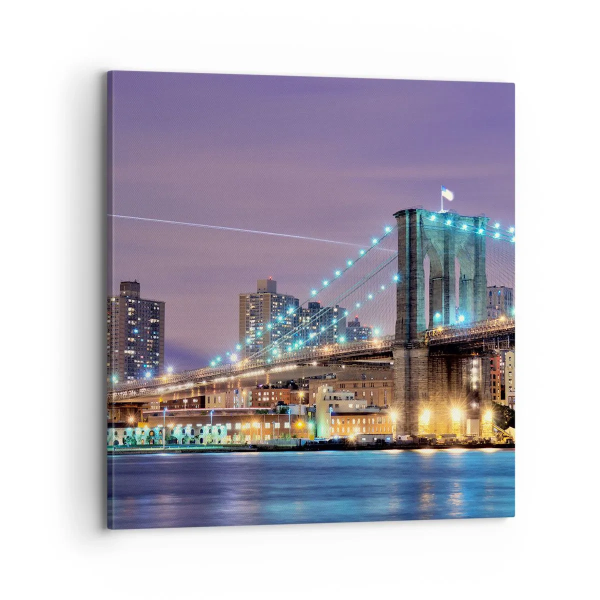 Impression sur toile - Image sur toile - Depuis de nombreuses années le pont de Brooklyn - 70x70 cm