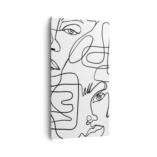 Impression sur toile - Image sur toile - Dans des émotions enchevêtrées - 65x120 cm