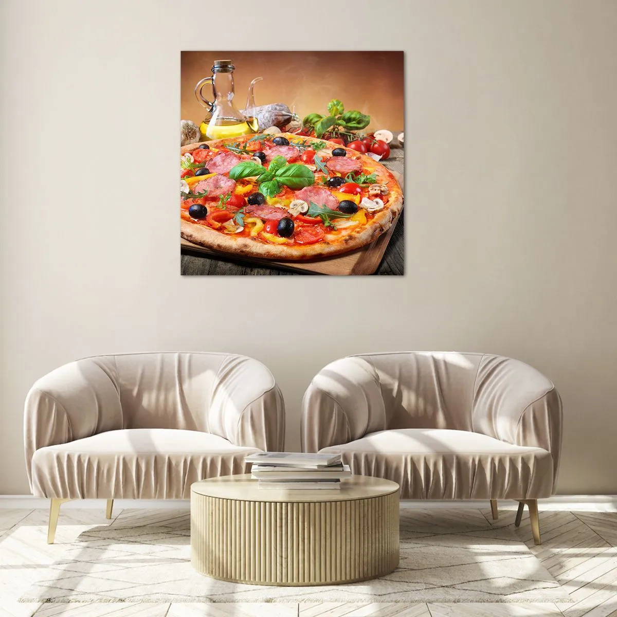 Impression sur verre - Image sur verre - Avec une vraie saveur italienne - 30x30 cm