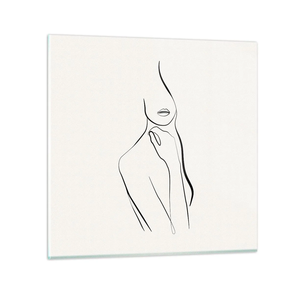 Impression sur verre - Image sur verre - Vague de mélancolie - 70x70 cm