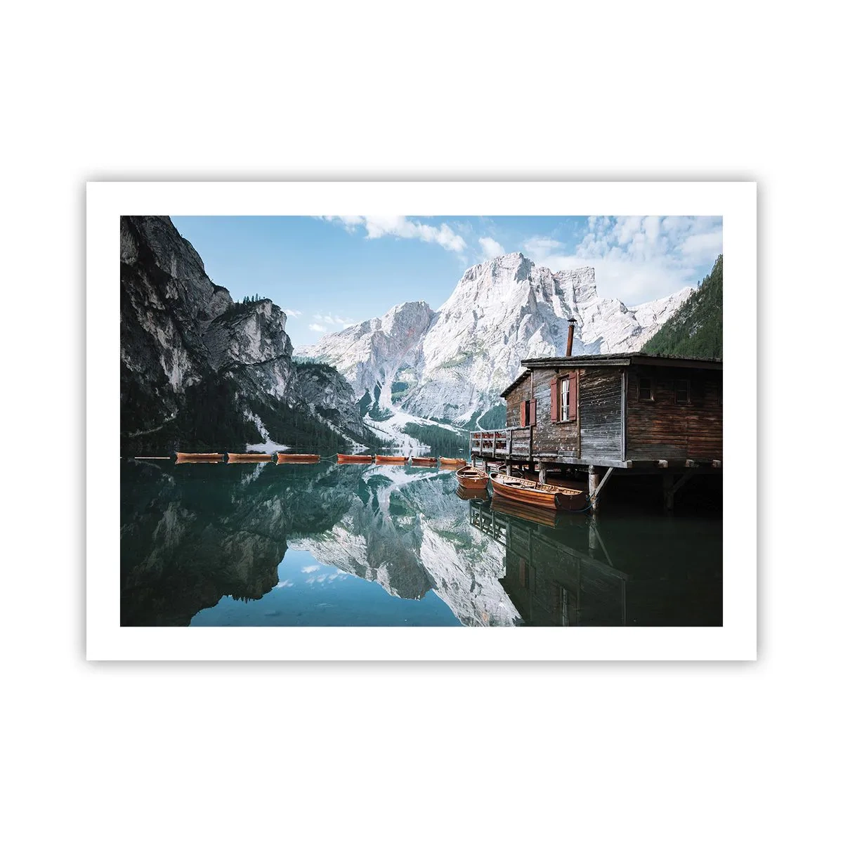 Affiche - Poster - Un matin cristallin en montagne - 70x50 cm