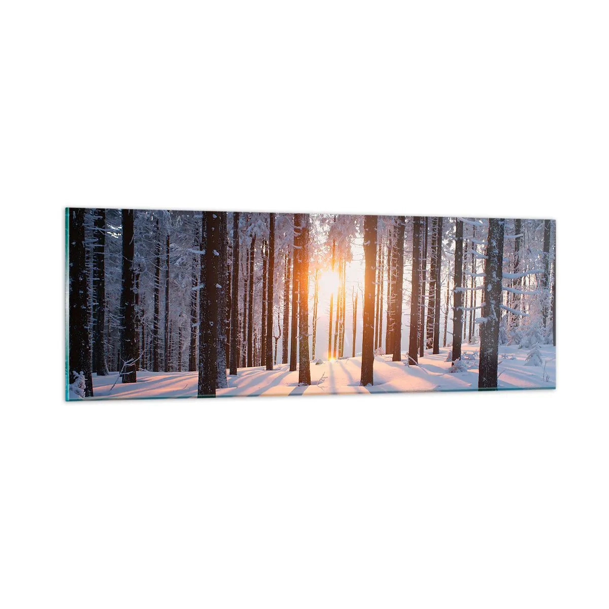 Impression sur verre - Image sur verre - Clairement en noir et blanc - 90x30 cm