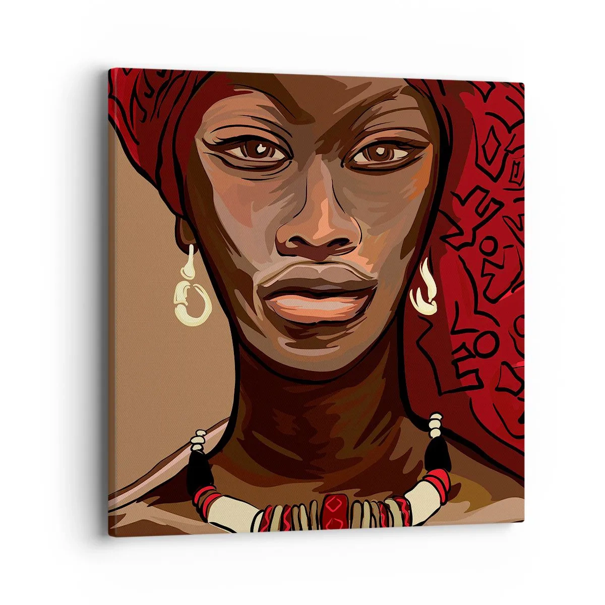 Impression sur toile - Image sur toile - Vénus d'ébène - 40x40 cm