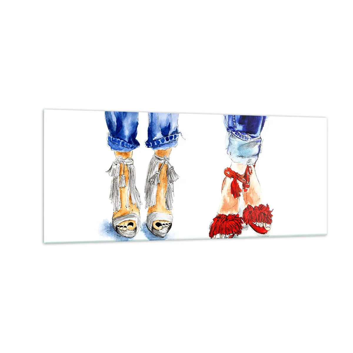 Impression sur verre - Image sur verre - Peut-être irons-nous nous promener? - 100x40 cm