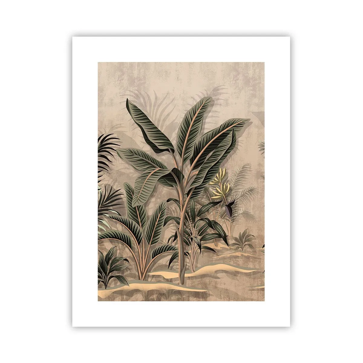 Affiche - Poster - Une gravure de style colonial - 30x40 cm