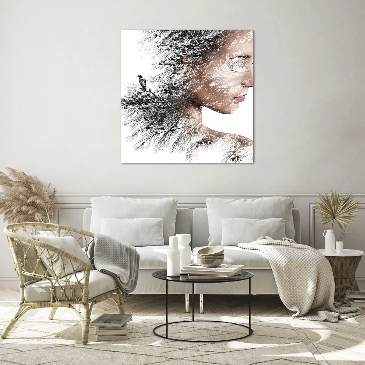 Impression sur verre - Image sur verre - L'âme de la forêt - 60x60 cm