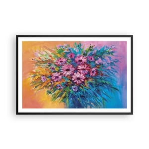 Affiche dans un cadre noir - Poster - Énergie de la vie - 91x61 cm