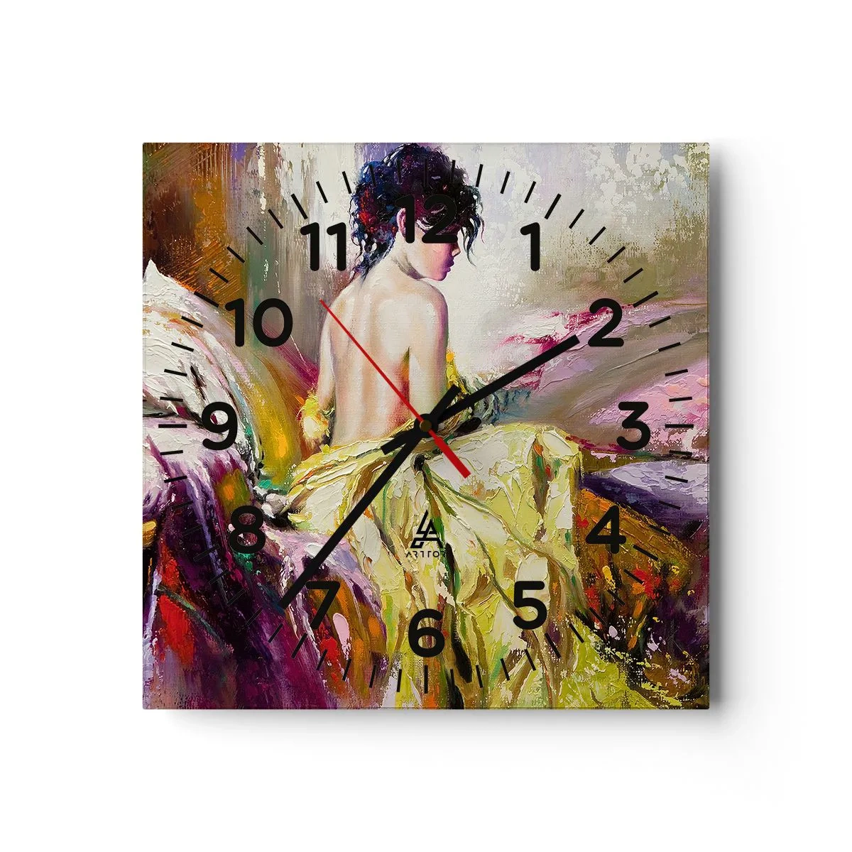Horloge murale - Pendule murale - Entre les lèvres et le bord de la tasse - 30x30 cm