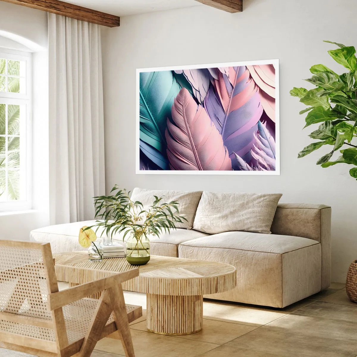 Affiche - Poster - Oiseau chic - 70x50 cm