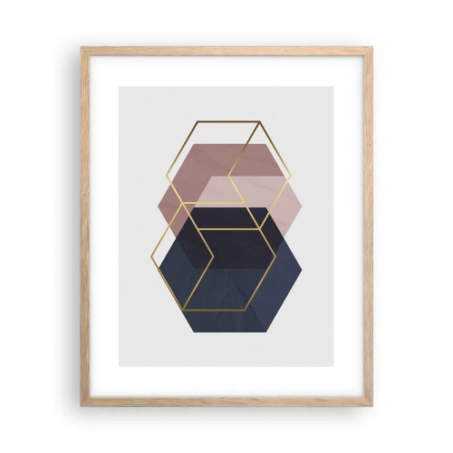 Affiche dans un chêne clair - Poster - Le pouvoir de la simplicité - 40x50 cm