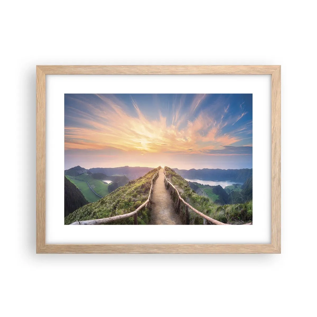 Affiche dans un chêne clair - Poster - Proche du ciel - 40x30 cm