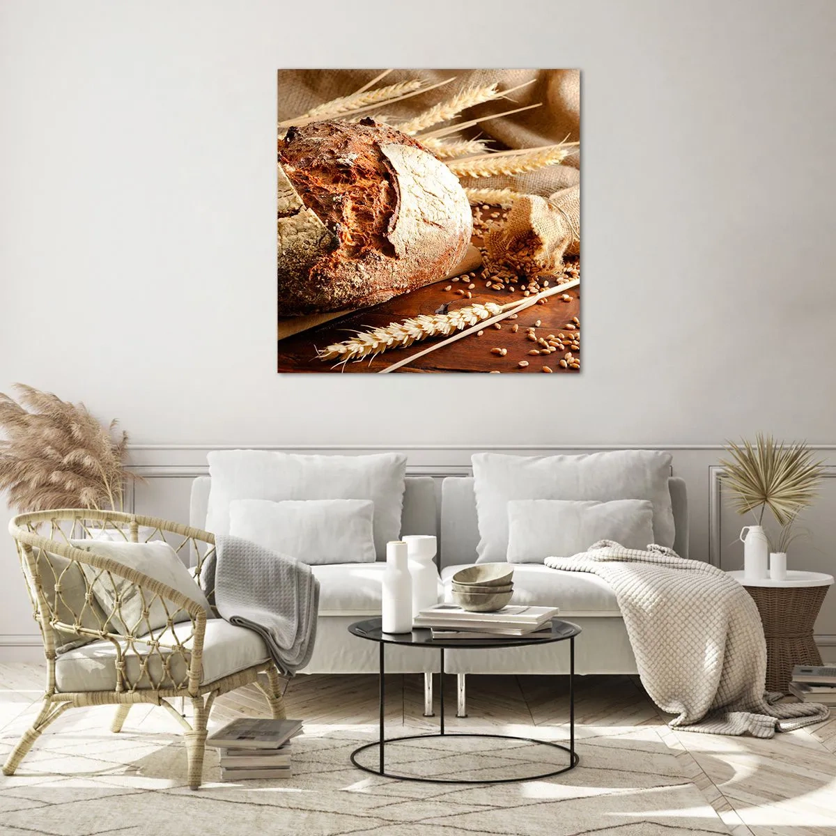 Impression sur verre - Image sur verre - Appétissant, parfumé, croquant - 40x40 cm