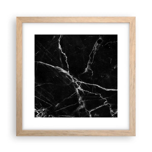 Affiche dans un chêne clair - Poster - La vie secrète de la pierre - 30x30 cm