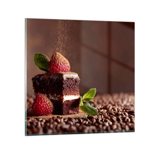 Impression sur verre - Image sur verre - La vie est douce - 40x40 cm