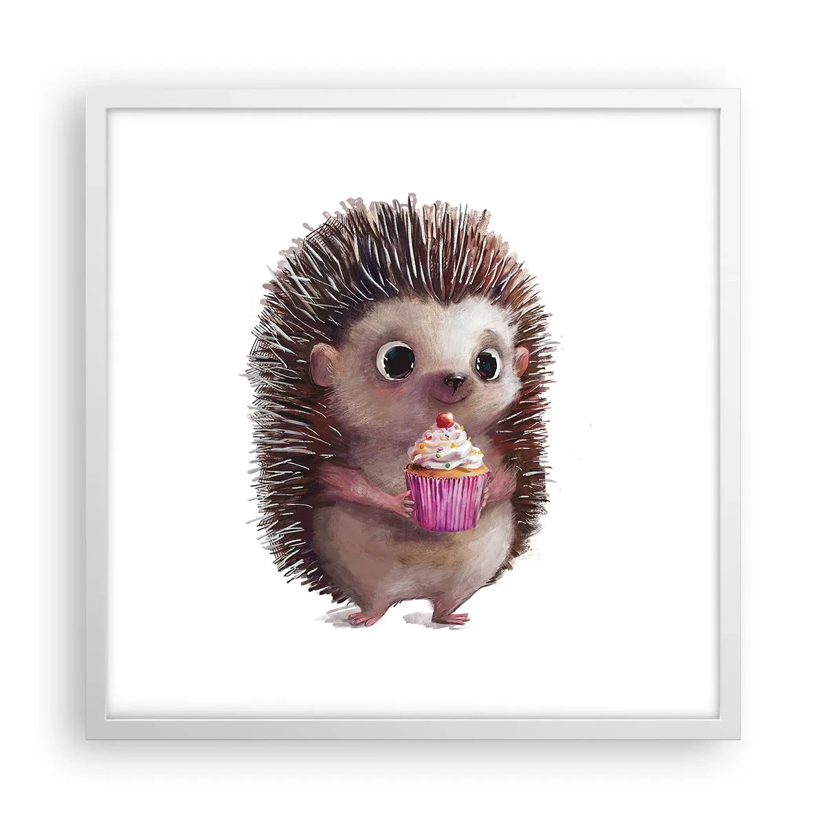 Affiche dans un cadre blanc - Poster - La fête c'est tous les jours - 50x50 cm