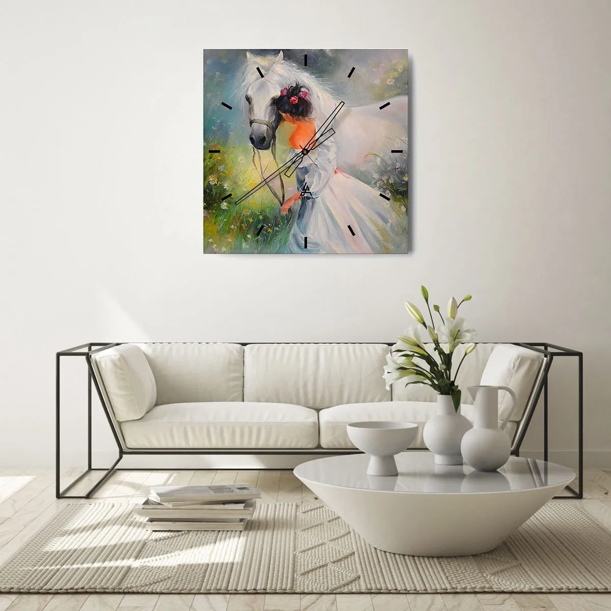 Horloge murale - Pendule murale - Comme dans un beau rêve - 40x40 cm